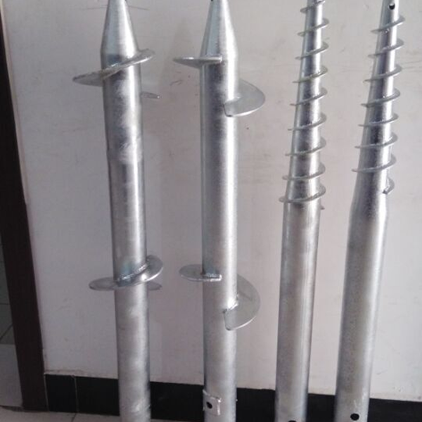 Galvanized Helix Pile Ground Screw Tiang Welded Flange (16)