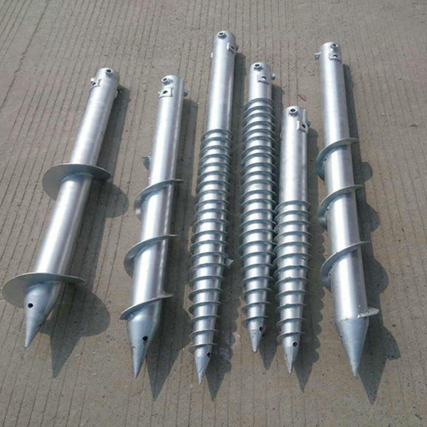 Galvanized Helix Pile Ground Screw Tiang Welded Flange (21)