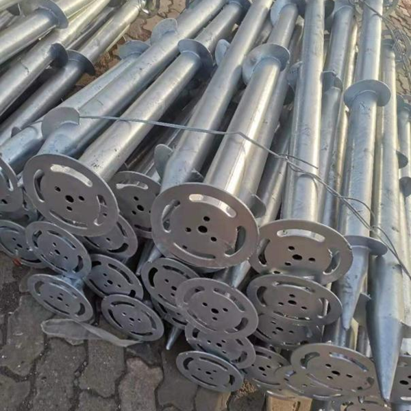 Galvanized Helix Pile Ground Screw Tiang Welded Flange (9)