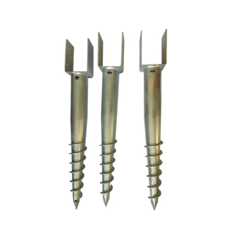 Metal ground screw post anchorsmall screw pilesscrew post spike (6)