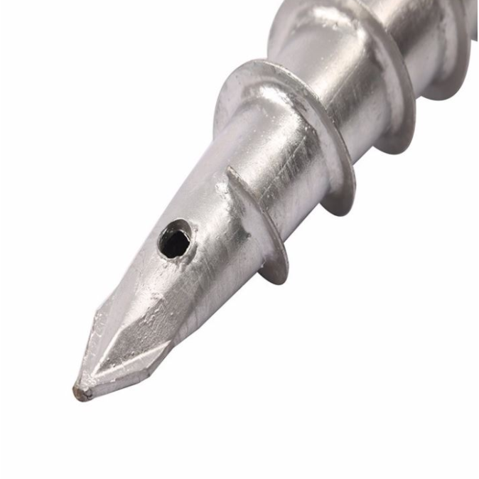 Baja galvanized screw taneuh pileshelical pilespost jangkar (12)
