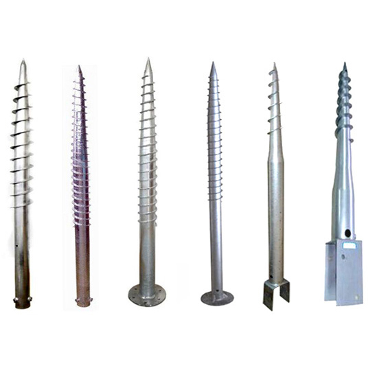 Steel galvanized screw taneuh pileshelical pilespost jangkar (5)